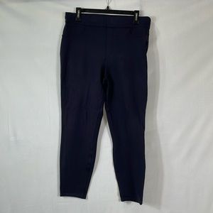 Spanx Legging Pants Size XL Navy Ponte Back Pockets